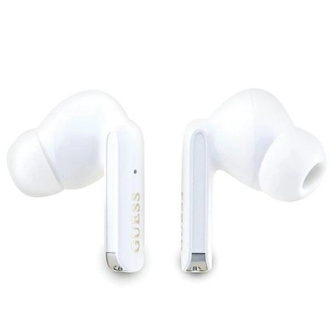 Słuchawki Bluetooth TWS Guess Glitter Gradient ze stacją dokującą - fioletowe