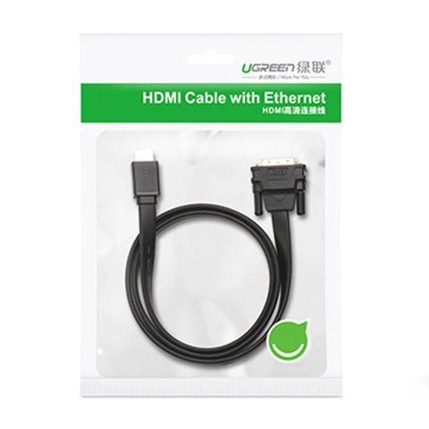 Ugreen dwukierunkowy kabel przewód HDMI - DVI 2m czarny (HD106) Ugreen dwukierunkowy kabel przewód HDMI - DVI 2m czarny (HD106)