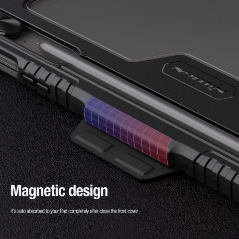 Etui Nillkin Bumper Leather Case Pro na Samsung Galaxy Tab S9 FE+ - czarne
