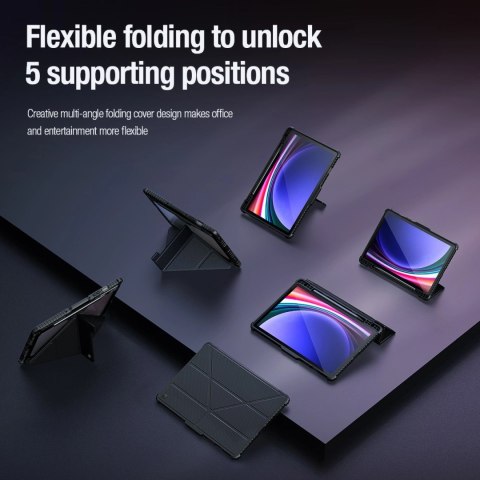 Etui Nillkin Bumper Leather Case Pro na Samsung Galaxy Tab S9 - czarne Etui Nillkin Bumper Leather Case Pro na Samsung Galaxy Tab S9 - czarne