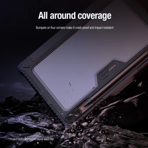 Etui Nillkin Bumper Leather Case Pro na Samsung Galaxy Tab S9 - czarne Etui Nillkin Bumper Leather Case Pro na Samsung Galaxy Tab S9 - czarne
