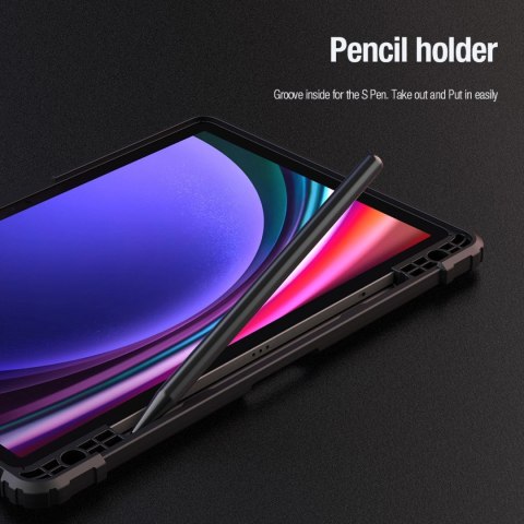 Etui Nillkin Bumper Leather Case Pro na Samsung Galaxy Tab S9 - czarne Etui Nillkin Bumper Leather Case Pro na Samsung Galaxy Tab S9 - czarne