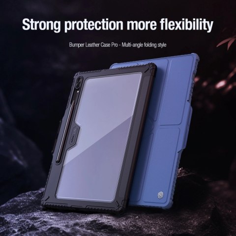 Etui Nillkin Bumper Leather Case Pro na Samsung Galaxy Tab S9+ - czarne Etui Nillkin Bumper Leather Case Pro na Samsung Galaxy Tab S9+ - czarne