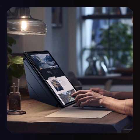 Etui Nillkin Bumper Leather Case Pro na Samsung Galaxy Tab S9+ - czarne Etui Nillkin Bumper Leather Case Pro na Samsung Galaxy Tab S9+ - czarne