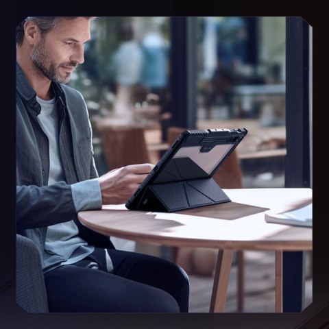 Etui Nillkin Bumper Leather Case Pro na Samsung Galaxy Tab S9+ - czarne Etui Nillkin Bumper Leather Case Pro na Samsung Galaxy Tab S9+ - czarne