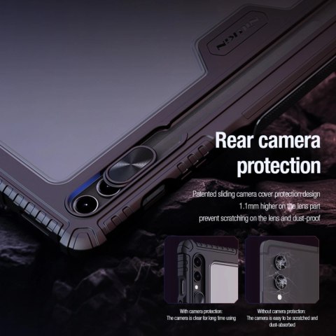 Etui Nillkin Bumper Leather Case Pro na Samsung Galaxy Tab S9+ - czarne Etui Nillkin Bumper Leather Case Pro na Samsung Galaxy Tab S9+ - czarne