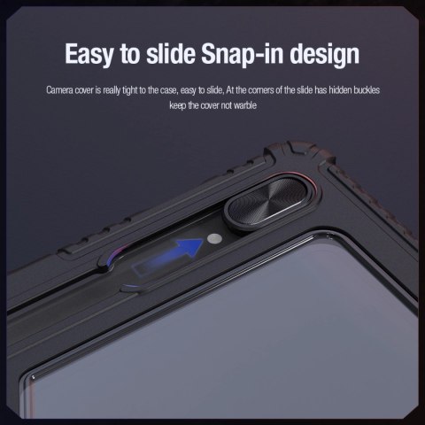 Etui Nillkin Bumper Leather Case Pro na Samsung Galaxy Tab S9+ - czarne Etui Nillkin Bumper Leather Case Pro na Samsung Galaxy Tab S9+ - czarne