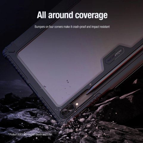 Etui Nillkin Bumper Leather Case Pro na Samsung Galaxy Tab S9+ - czarne Etui Nillkin Bumper Leather Case Pro na Samsung Galaxy Tab S9+ - czarne