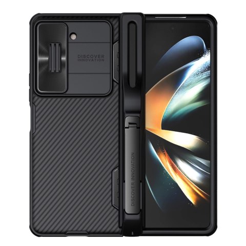 Etui Nillkin CamShield Fold Case na Samsung Galaxy Z Fold 5 z dodatkowym uchwytem na rysik - czarne Etui Nillkin CamShield Fold Case na Samsung Galaxy Z Fold 5 z dodatkowym uchwytem na rysik - czarne
