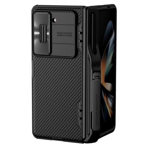 Etui Nillkin CamShield Fold Case na Samsung Galaxy Z Fold 5 z dodatkowym uchwytem na rysik - czarne Etui Nillkin CamShield Fold Case na Samsung Galaxy Z Fold 5 z dodatkowym uchwytem na rysik - czarne