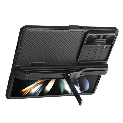 Etui Nillkin CamShield Fold Case na Samsung Galaxy Z Fold 5 z dodatkowym uchwytem na rysik - czarne Etui Nillkin CamShield Fold Case na Samsung Galaxy Z Fold 5 z dodatkowym uchwytem na rysik - czarne