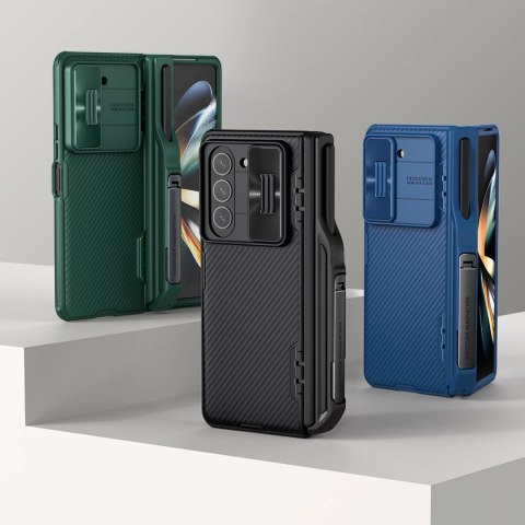 Etui Nillkin CamShield Fold Case na Samsung Galaxy Z Fold 5 z dodatkowym uchwytem na rysik - czarne Etui Nillkin CamShield Fold Case na Samsung Galaxy Z Fold 5 z dodatkowym uchwytem na rysik - czarne