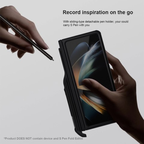 Etui Nillkin Super Frosted Shield Fold na Samsung Galaxy Z Fold 5 - czarne Etui Nillkin Super Frosted Shield Fold na Samsung Galaxy Z Fold 5 - czarne