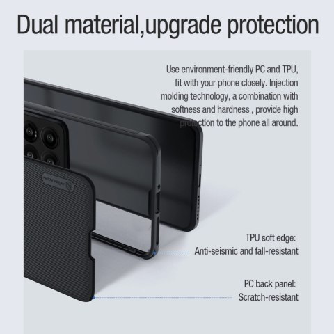 Etui Nillkin Super Frosted Shield Pro Magnetic Case na Xiaomi 14 Pro - czarne Etui Nillkin Super Frosted Shield Pro Magnetic Case na Xiaomi 14 Pro - czarne