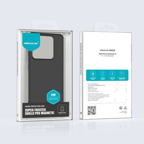 Etui Nillkin Super Frosted Shield Pro Magnetic Case na Xiaomi 14 Pro - czarne Etui Nillkin Super Frosted Shield Pro Magnetic Case na Xiaomi 14 Pro - czarne