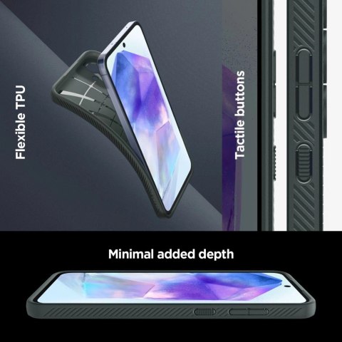 Etui Spigen Liquid Air na Samsung Galaxy A55 5G - zielone Etui Spigen Liquid Air na Samsung Galaxy A55 5G - zielone