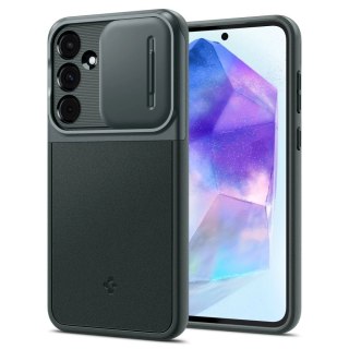 Etui Spigen Optik Armor na Samsung Galaxy A55 5G - ciemnozielone