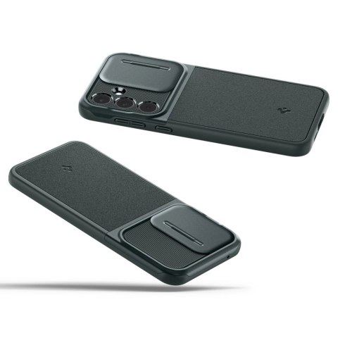 Etui Spigen Optik Armor na Samsung Galaxy A55 5G - ciemnozielone Etui Spigen Optik Armor na Samsung Galaxy A55 5G - ciemnozielone