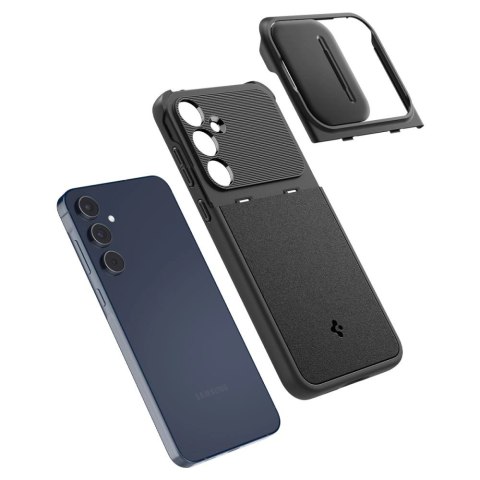 Etui Spigen Optik Armor na Samsung Galaxy A55 5G - czarne Etui Spigen Optik Armor na Samsung Galaxy A55 5G - czarne