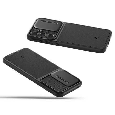 Etui Spigen Optik Armor na Samsung Galaxy A55 5G - czarne Etui Spigen Optik Armor na Samsung Galaxy A55 5G - czarne