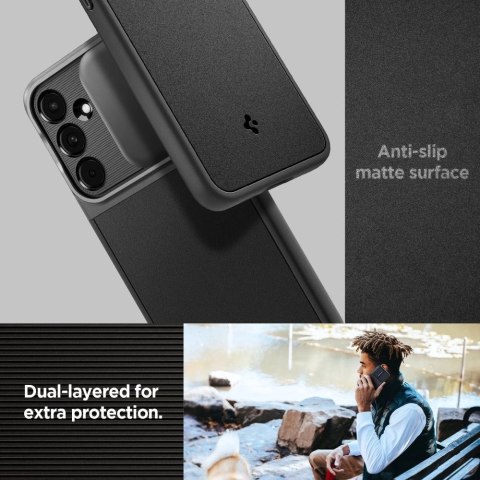 Etui Spigen Optik Armor na Samsung Galaxy A55 5G - czarne Etui Spigen Optik Armor na Samsung Galaxy A55 5G - czarne