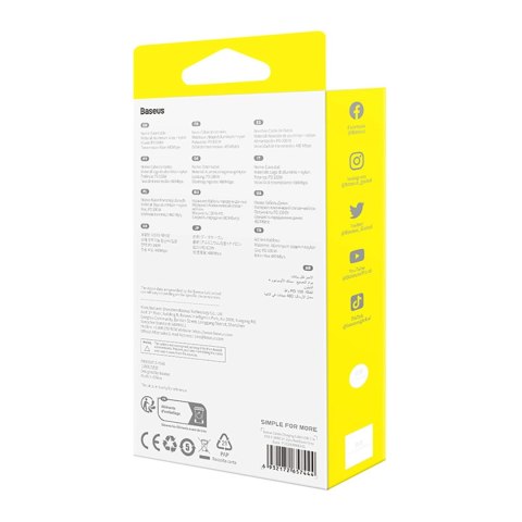 Kabel Baseus Cafule USB-C / USB-C 100W 2 m - czerwono-czarny i czarno-szary (2 szt.) Kabel Baseus Cafule USB-C / USB-C 100W 2 m - czerwono-czarny i czarno-szary (2 szt.)