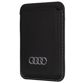 Portfel magnetyczny Audi Synthetic Leather kompatybilny z MagSafe - czarny