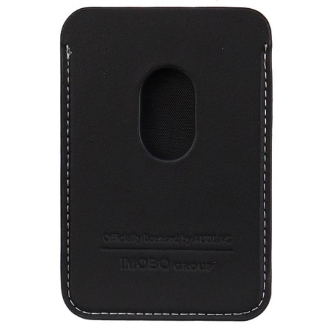 Portfel magnetyczny Audi Synthetic Leather kompatybilny z MagSafe - czarny