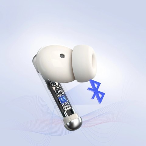 Słuchawki Tronsmart Sounfii R4 bezprzewodowe Bluetooth 5.3 ENC - białe Słuchawki Tronsmart Sounfii R4 bezprzewodowe Bluetooth 5.3 ENC - białe