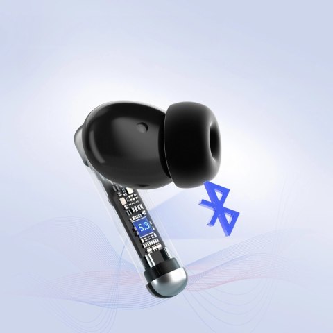 Słuchawki Tronsmart Sounfii R4 bezprzewodowe Bluetooth 5.3 ENC - czarne Słuchawki Tronsmart Sounfii R4 bezprzewodowe Bluetooth 5.3 ENC - czarne
