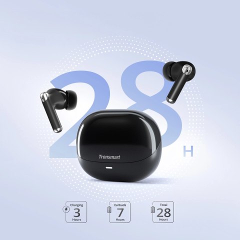 Słuchawki Tronsmart Sounfii R4 bezprzewodowe Bluetooth 5.3 ENC - czarne Słuchawki Tronsmart Sounfii R4 bezprzewodowe Bluetooth 5.3 ENC - czarne