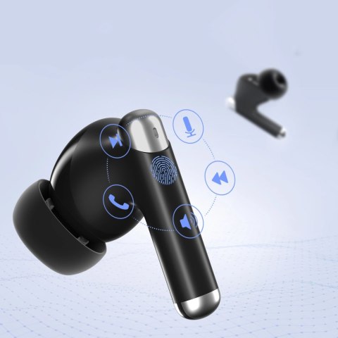 Słuchawki Tronsmart Sounfii R4 bezprzewodowe Bluetooth 5.3 ENC - czarne Słuchawki Tronsmart Sounfii R4 bezprzewodowe Bluetooth 5.3 ENC - czarne