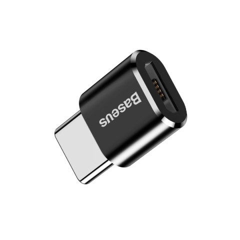 Adapter Baseus Mini przejściówka z micro USB na USB-C - czarny Adapter Baseus Mini przejściówka z micro USB na USB-C - czarny