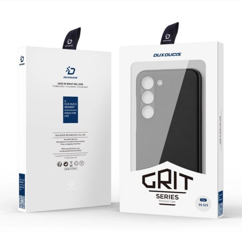 Dux Ducis Grit etui Samsung Galaxy S23 elegancki pokrowiec ze sztucznej skóry czarne Dux Ducis Grit etui Samsung Galaxy S23 elegancki pokrowiec ze sztucznej skóry czarne