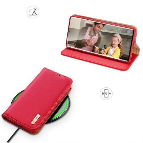 Dux Ducis Hivo etui Samsung Galaxy S23 Ultra pokrowiec z klapką portfel podstawka blokada RFID czerwone Dux Ducis Hivo etui Samsung Galaxy S23 Ultra pokrowiec z klapką portfel podstawka blokada RFID czerwone