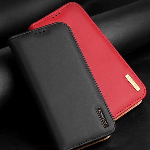 Dux Ducis Hivo etui Samsung Galaxy S23 Ultra pokrowiec z klapką portfel podstawka blokada RFID czerwone Dux Ducis Hivo etui Samsung Galaxy S23 Ultra pokrowiec z klapką portfel podstawka blokada RFID czerwone