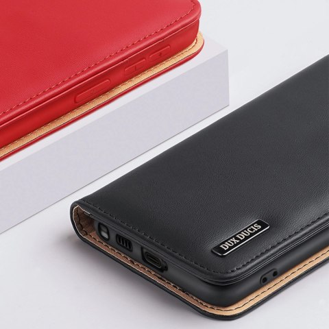Dux Ducis Hivo etui Samsung Galaxy S23 Ultra pokrowiec z klapką portfel podstawka blokada RFID czerwone Dux Ducis Hivo etui Samsung Galaxy S23 Ultra pokrowiec z klapką portfel podstawka blokada RFID czerwone