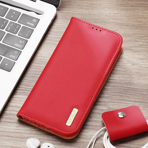 Dux Ducis Hivo etui Samsung Galaxy S23 Ultra pokrowiec z klapką portfel podstawka blokada RFID czerwone Dux Ducis Hivo etui Samsung Galaxy S23 Ultra pokrowiec z klapką portfel podstawka blokada RFID czerwone