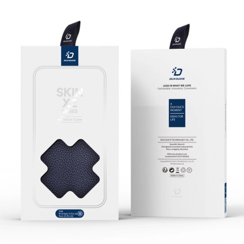 Dux Ducis Skin X2 etui do Xiaomi Redmi Note 12 Pro / Poco X5 Pro 5G pokrowiec z klapką portfel podstawka niebieskie