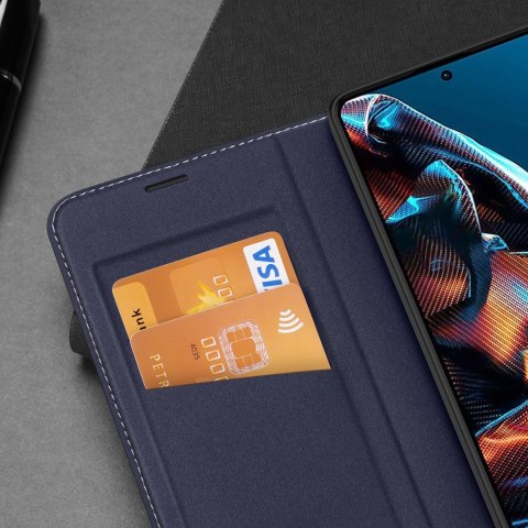 Dux Ducis Skin X2 etui do Xiaomi Redmi Note 12 Pro / Poco X5 Pro 5G pokrowiec z klapką portfel podstawka niebieskie