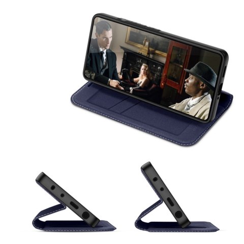 Dux Ducis Skin X2 etui do Xiaomi Redmi Note 12 Pro / Poco X5 Pro 5G pokrowiec z klapką portfel podstawka niebieskie