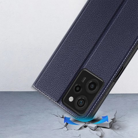 Dux Ducis Skin X2 etui do Xiaomi Redmi Note 12 Pro / Poco X5 Pro 5G pokrowiec z klapką portfel podstawka niebieskie