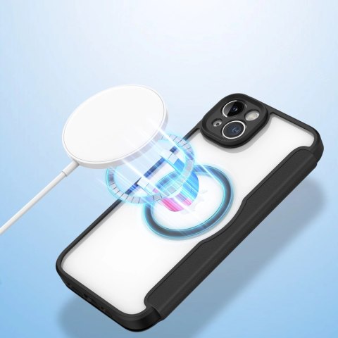 Etui Dux Ducis Skin X Pro na iPhone 14 Plus z MagSafe i klapką - czarne Etui Dux Ducis Skin X Pro na iPhone 14 Plus z MagSafe i klapką - czarne