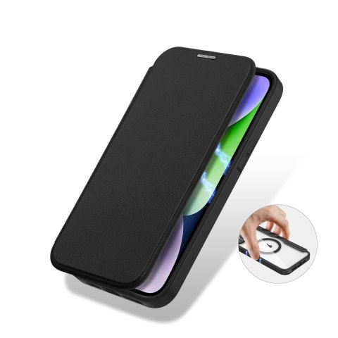 Etui Dux Ducis Skin X Pro na iPhone 14 Plus z MagSafe i klapką - czarne Etui Dux Ducis Skin X Pro na iPhone 14 Plus z MagSafe i klapką - czarne