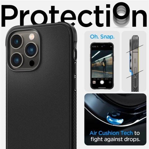 Etui Spigen Rugged Armor Mag z MagSafe na iPhone 14 Pro Max - czarny mat Etui Spigen Rugged Armor Mag z MagSafe na iPhone 14 Pro Max - czarny mat