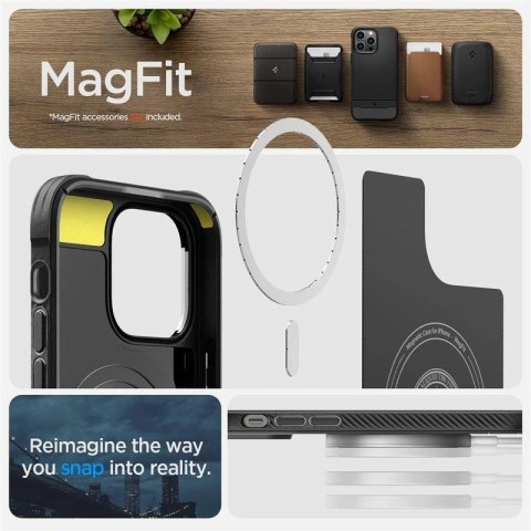 Etui Spigen Rugged Armor Mag z MagSafe na iPhone 14 Pro Max - czarny mat Etui Spigen Rugged Armor Mag z MagSafe na iPhone 14 Pro Max - czarny mat