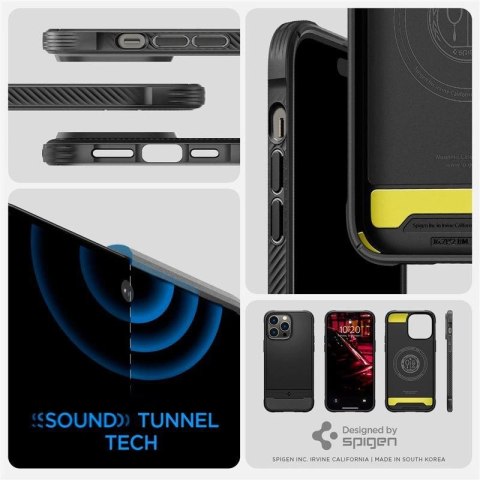 Etui Spigen Rugged Armor Mag z MagSafe na iPhone 14 Pro Max - czarny mat Etui Spigen Rugged Armor Mag z MagSafe na iPhone 14 Pro Max - czarny mat