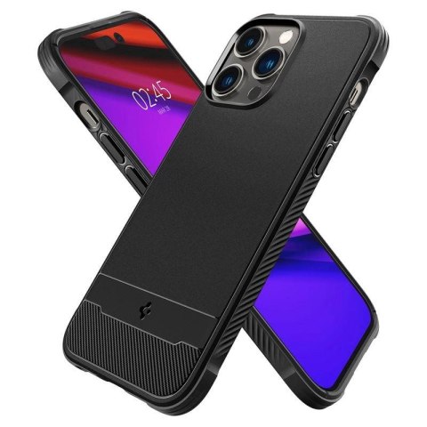 Etui Spigen Rugged Armor Mag z MagSafe na iPhone 14 Pro Max - czarny mat Etui Spigen Rugged Armor Mag z MagSafe na iPhone 14 Pro Max - czarny mat
