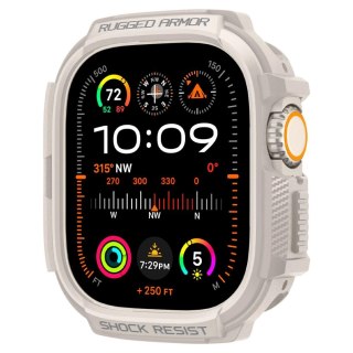 Etui Spigen Rugged Armor na Apple Watch Ultra 1 / 2 (49 mm) - beżowe