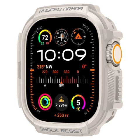 Etui Spigen Rugged Armor na Apple Watch Ultra 1 / 2 (49 mm) - beżowe Etui Spigen Rugged Armor na Apple Watch Ultra 1 / 2 (49 mm) - beżowe